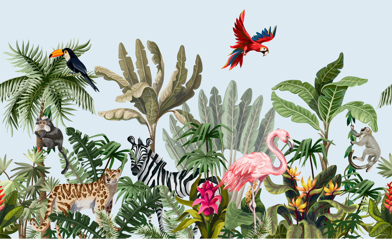 Animals Birds on Forest Art Print 100% Australian Made
