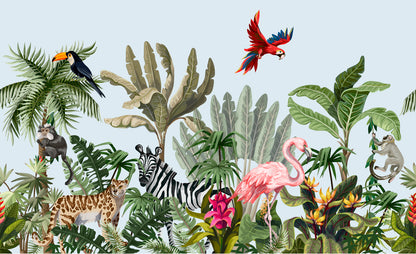 Animals Birds on Forest Art Print 100% Australian Made
