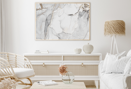 Black White & Gold Abstract Design Home Decor Premium Quality Poster Print Choose Your Sizes