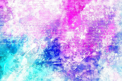 Blue & pink Abstract Design Print 100% Australian Made