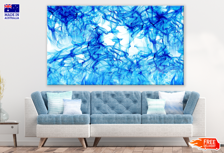 Blue Abstract Design Print 100% Australian Made