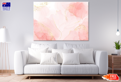 Pink & White Abstract Design Print 100% Australian Made