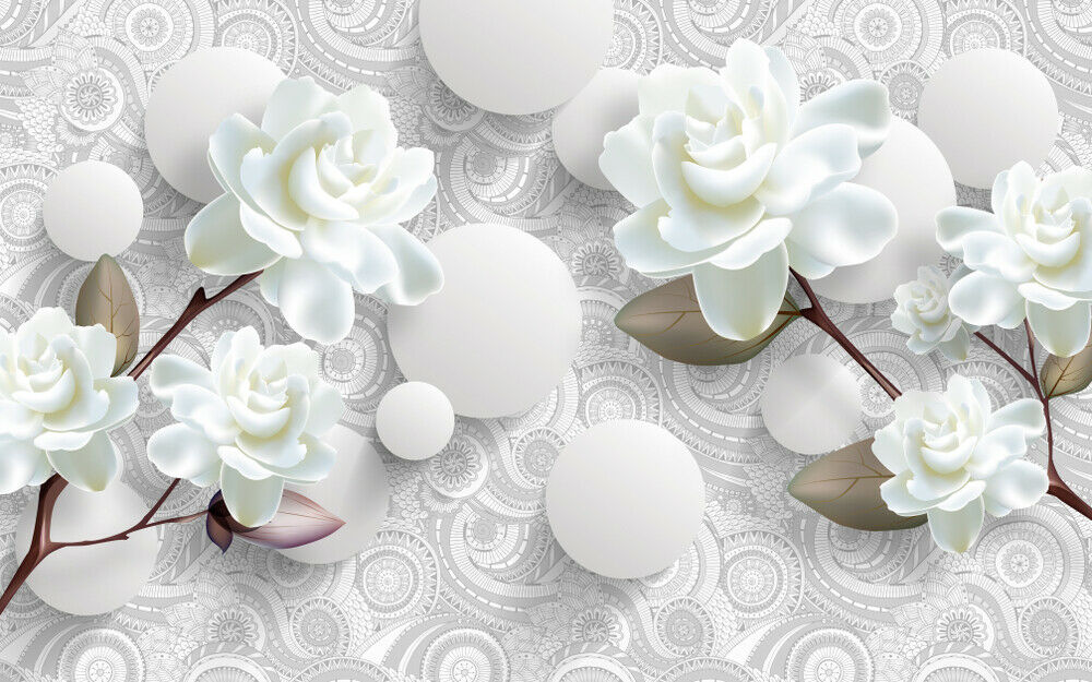 Flowers Abstract 3D Design Home Decor Premium Quality Poster Print Choose Your Sizes