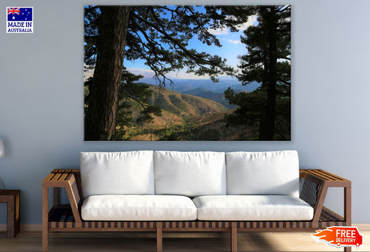 Trees and Mountain Forest Photograph Print 100% Australian Made