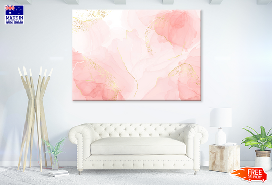 Pink & White Abstract Design Print 100% Australian Made