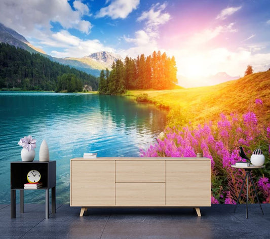 Wallpaper Murals Peel and Stick Removable Stunning Scenery View High Quality