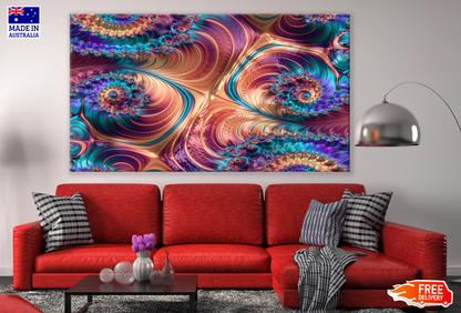 Colourful Abstract Fractal Design Print 100% Australian Made