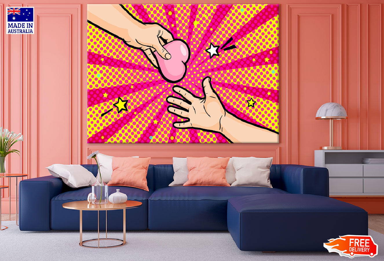 Hands & Heart Illustration Print 100% Australian Made