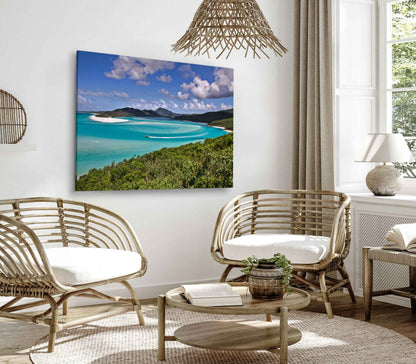 Bella Home Sky View With Beautiful Ocean Print Canvas Ready to hang