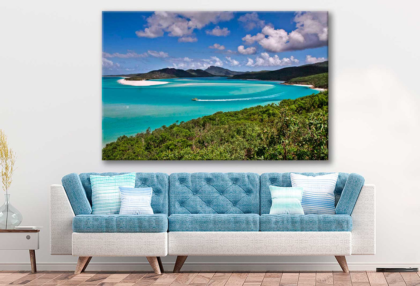 Bella Home Sky View With Beautiful Ocean Print Canvas Ready to hang