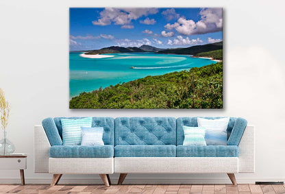 Bella Home Sky View With Beautiful Ocean Print Canvas Ready to hang