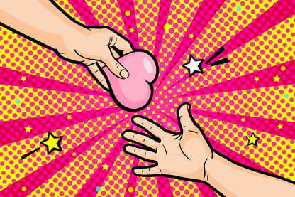 Hands & Heart Illustration Print 100% Australian Made
