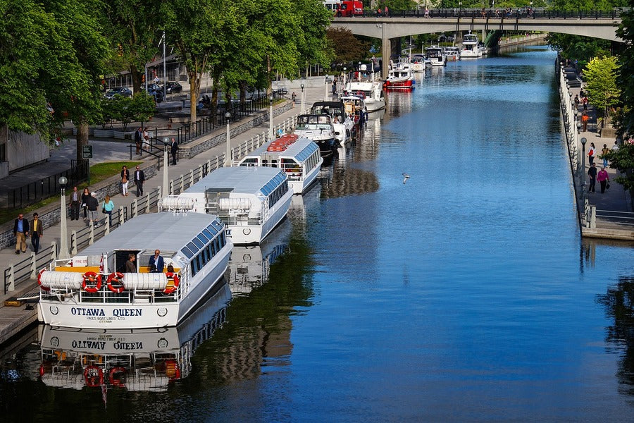 Rideau canal & Mackenzie King Bridge Photograph, Canada Print 100% Australian Made