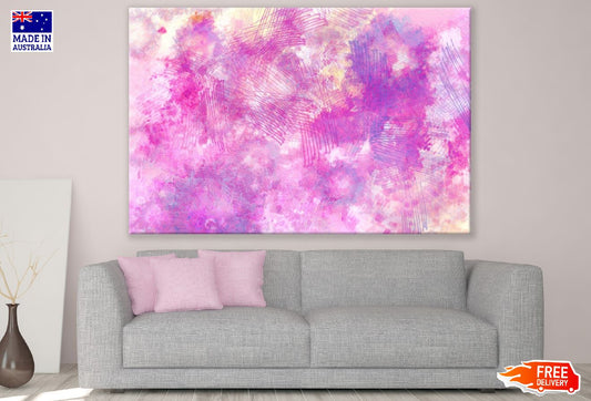 Pink Shades Abstract Design Print 100% Australian Made