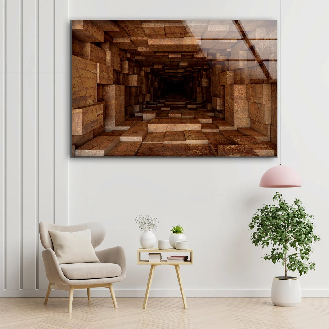 Wall Cave Abstract Pattern Acrylic Glass Print Tempered Glass Wall Art 100% Made in Australia Ready to Hang