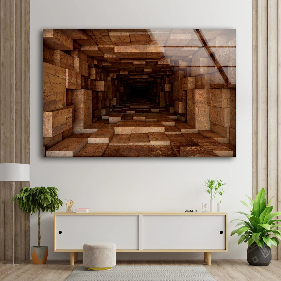Wall Cave Abstract Pattern Acrylic Glass Print Tempered Glass Wall Art 100% Made in Australia Ready to Hang