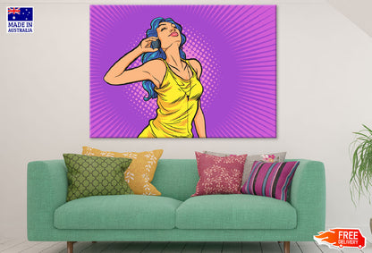 Girl with Headphone Illustration Print 100% Australian Made