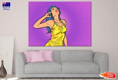 Girl with Headphone Illustration Print 100% Australian Made