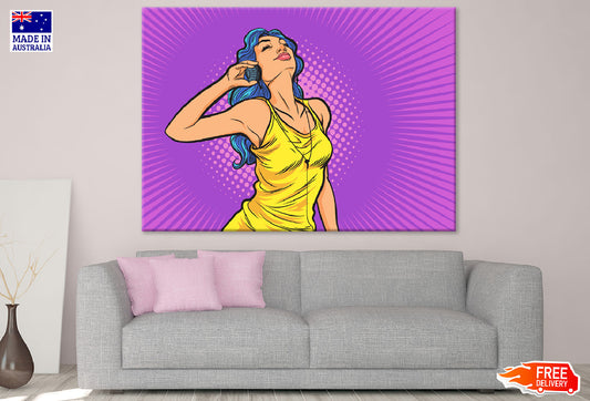 Girl with Headphone Illustration Print 100% Australian Made