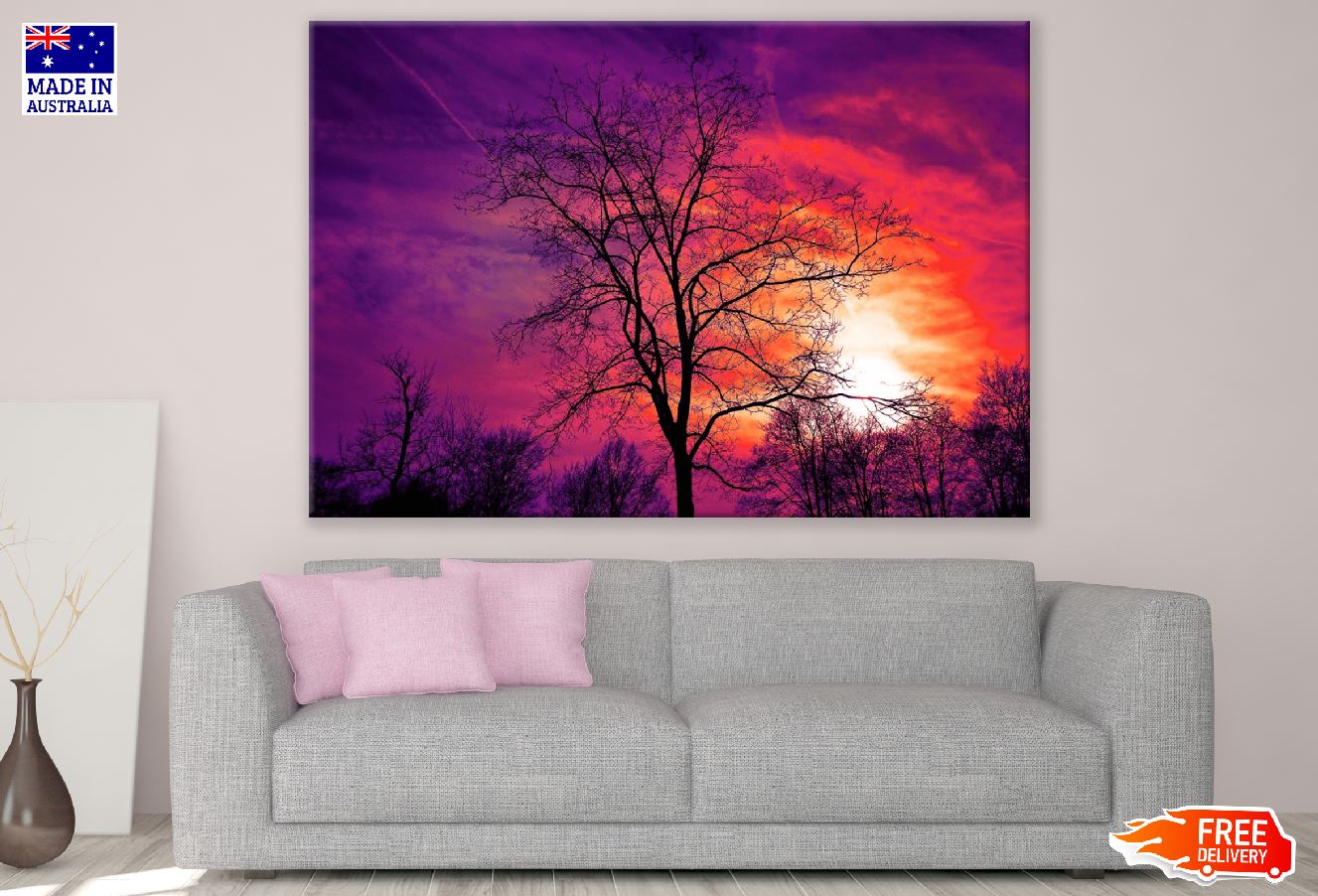 Dead Tree Sunset Photograph Print 100% Australian Made