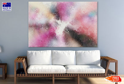Black Grey & Pink Abstract Design Print 100% Australian Made