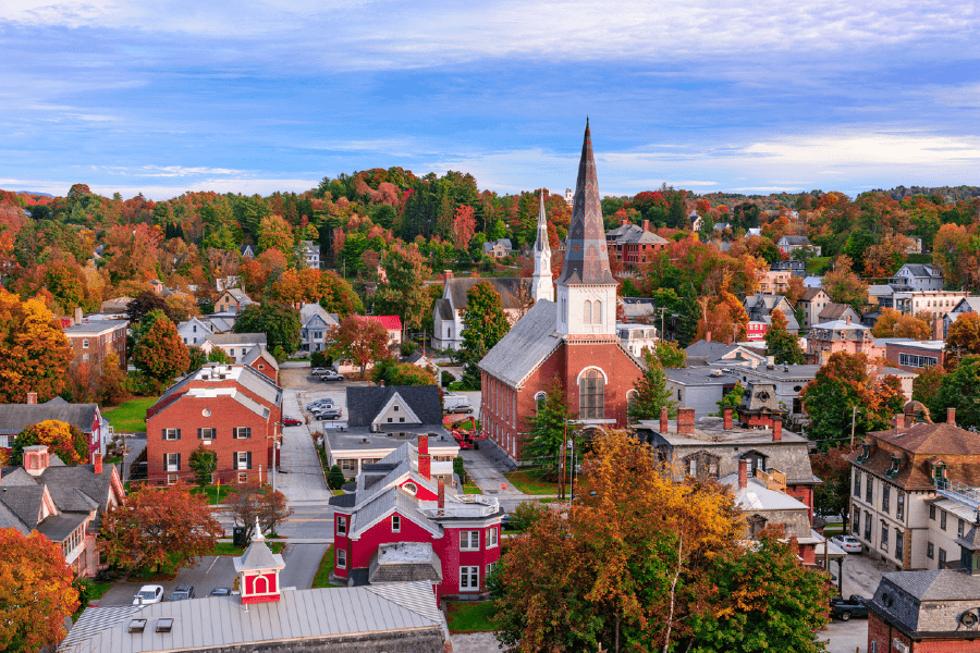 Montpelier View Photograph, Vermont, USA Print 100% Australian Made