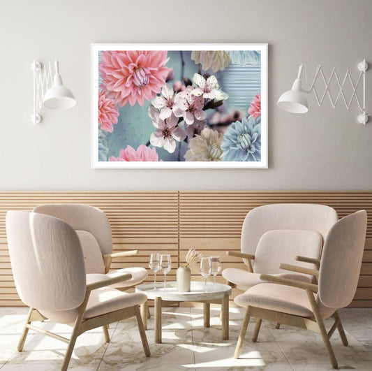 Colorful Flowers Closeup View Home Decor Premium Quality Poster Print Choose Your Sizes