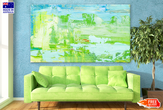 Green Abstract Painting Print 100% Australian Made