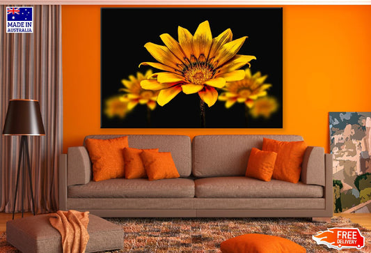 Golden Gerbera Flower Closeup Photograph Print 100% Australian Made