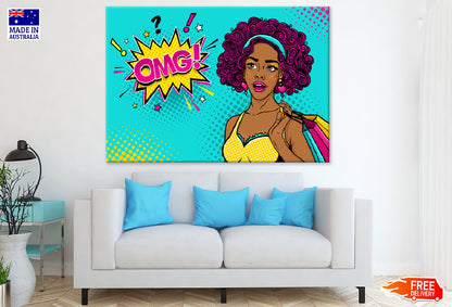 Omg Quote & African Girl Print 100% Australian Made