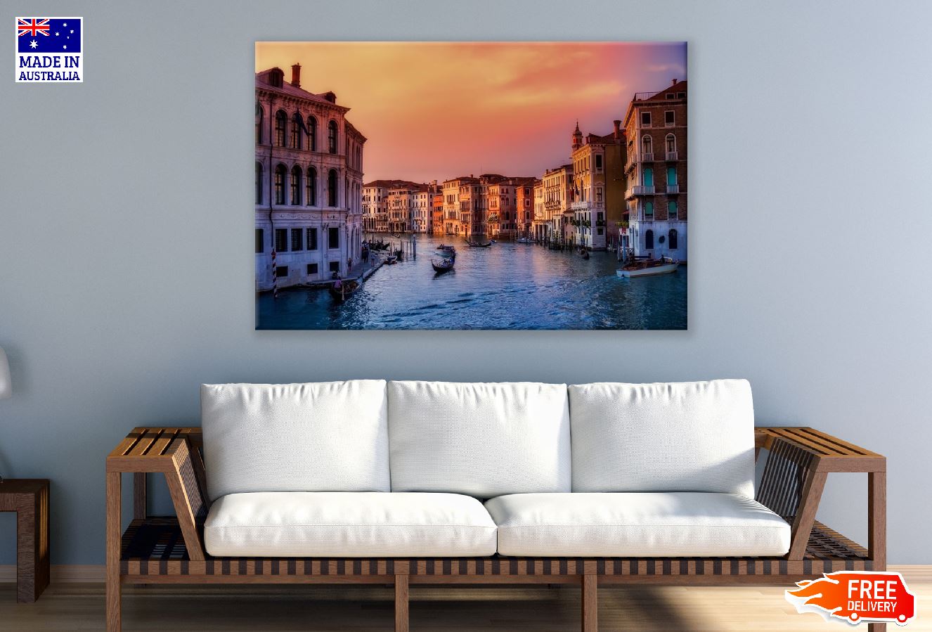 Grande in Venice, Italy Sunset Photograph Print 100% Australian Made