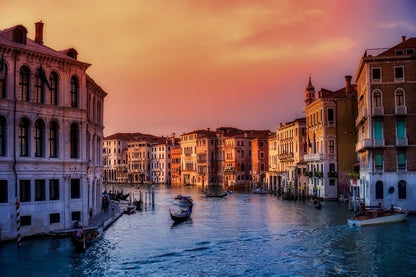 Grande in Venice, Italy Sunset Photograph Print 100% Australian Made