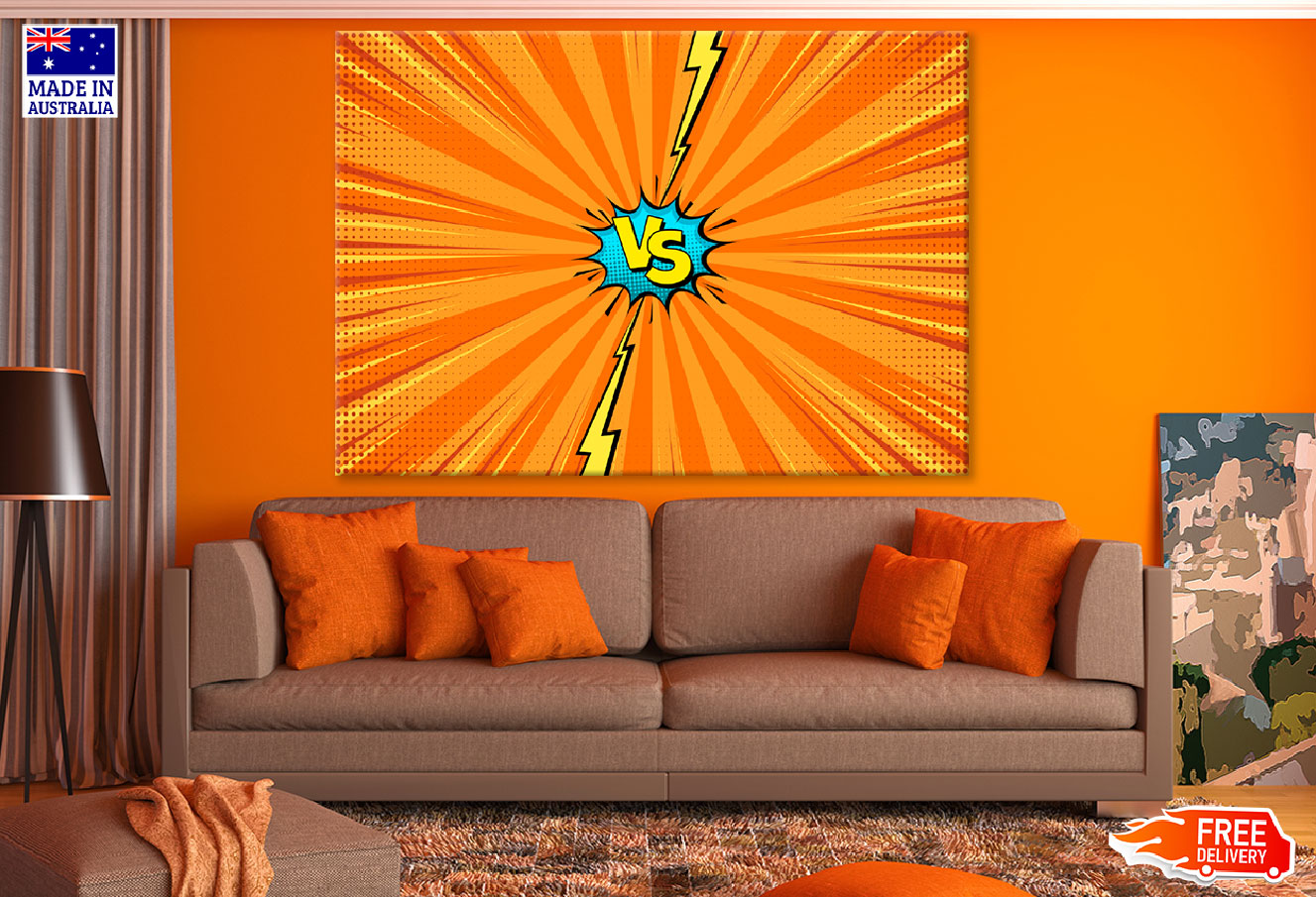 VS Colorful Abstract Illustration Print 100% Australian Made