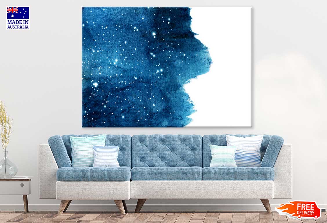 Blue & White Abstract Design Print 100% Australian Made