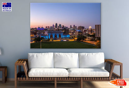 Kansas City Union Station Night View Photograph Print 100% Australian Made