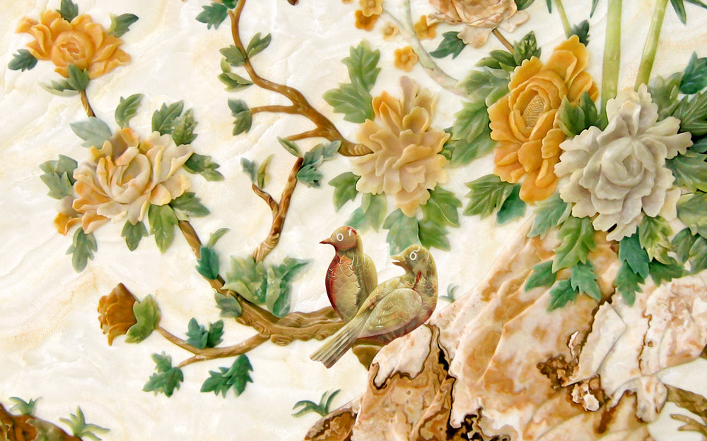 Wallpaper Murals Peel and Stick Removable Birds & Floral Design High Quality