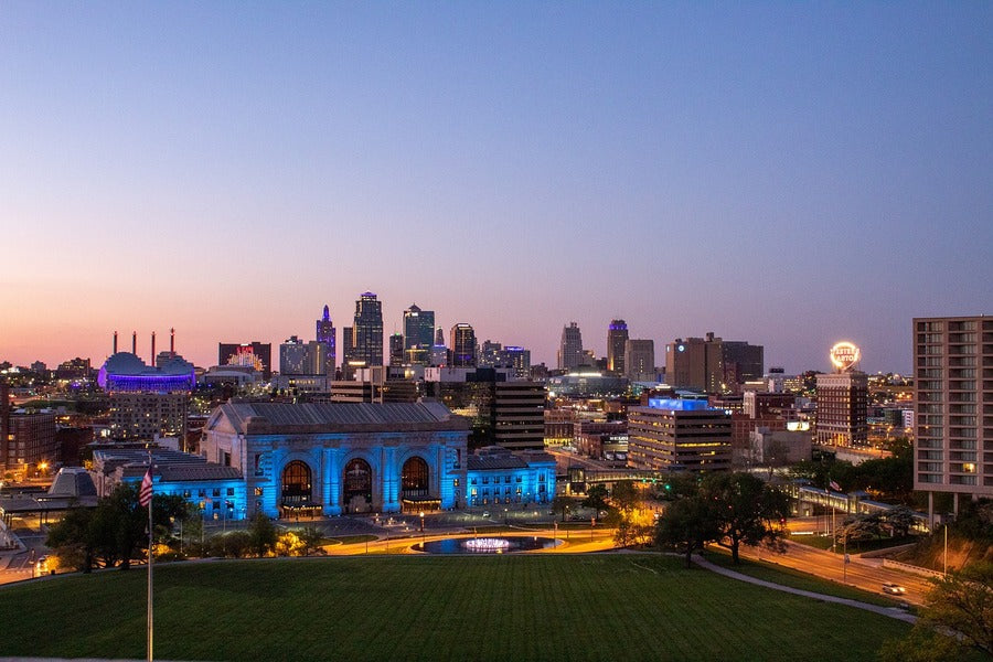 Kansas City Union Station Night View Photograph Print 100% Australian Made