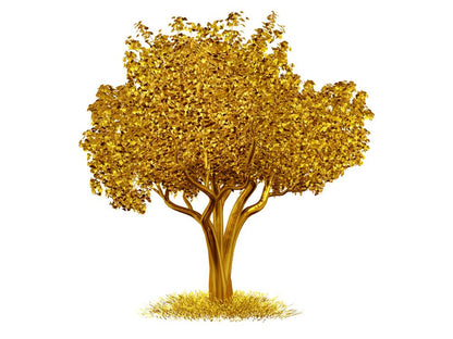 Gold Tree Abstract Design Print 100% Australian Made