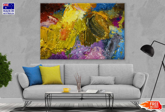 Colorful Paints Abstract Design Print 100% Australian Made