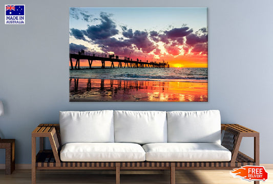 Glenelg Jetty Sunset Photograph Print 100% Australian Made