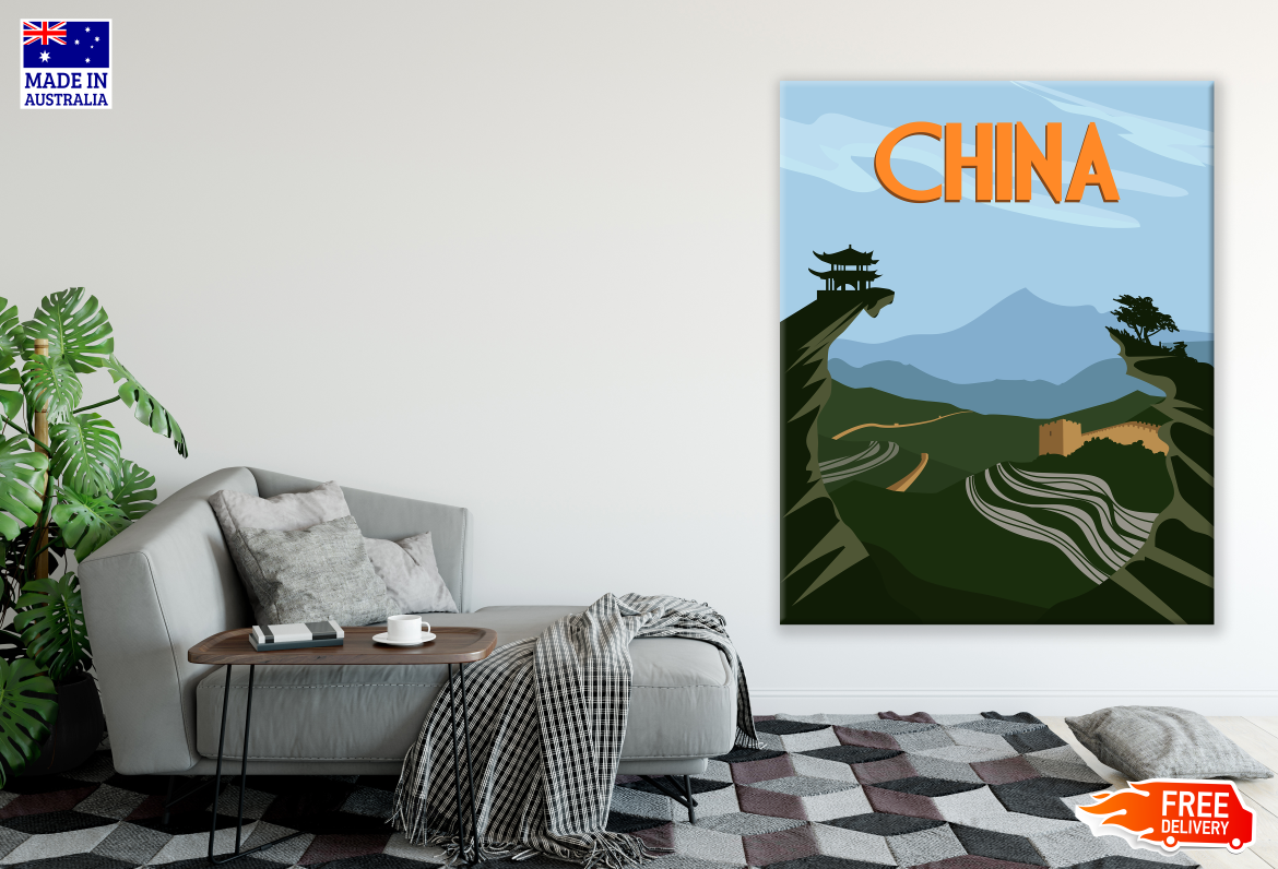 China Landscape Art Poster Print 100% Australian Made