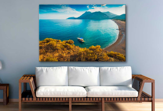 Bella Home Olimpos Mountain in a Sunset Light Print Canvas Ready to hang