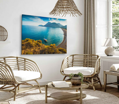 Bella Home Olimpos Mountain in a Sunset Light Print Canvas Ready to hang