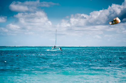 Boats On Sea & Island View Photograph Print 100% Australian Made
