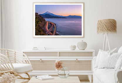 Mt.Fuji & Suruga Bay Scenery View Photograph Home Decor Premium Quality Poster Print Choose Your Sizes