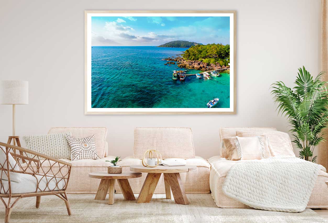 May Rut Island Aerial View Photograph Phu Quoc Home Decor Premium Quality Poster Print Choose Your Sizes