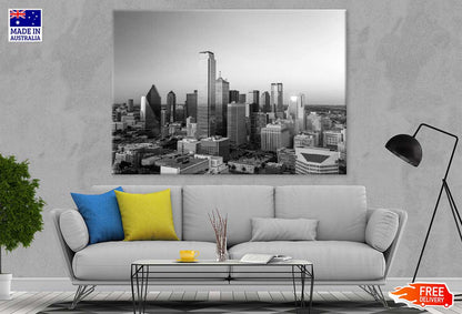 Downtown Dallas B&W Photograph Print 100% Australian Made