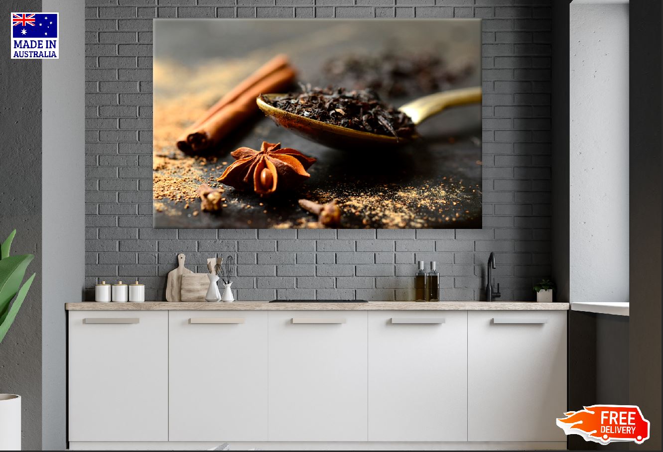 Star Anise spicy Indian Tea Masala Photograph Print 100% Australian Made