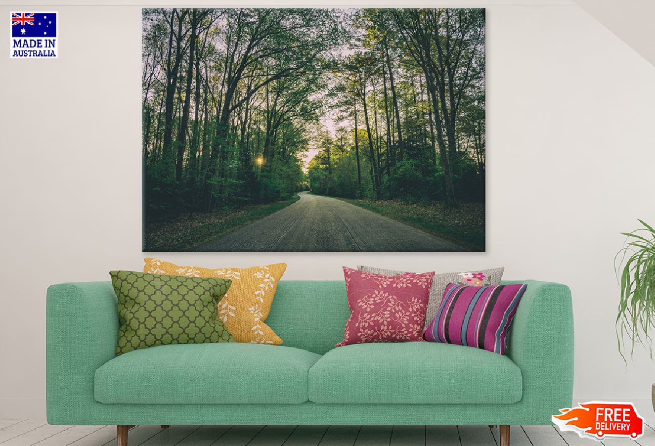 Road in Forest Photograph Print 100% Australian Made