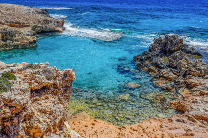 Rocky Coast Blue Sea View Photograph Home Decor Premium Quality Poster Print Choose Your Sizes